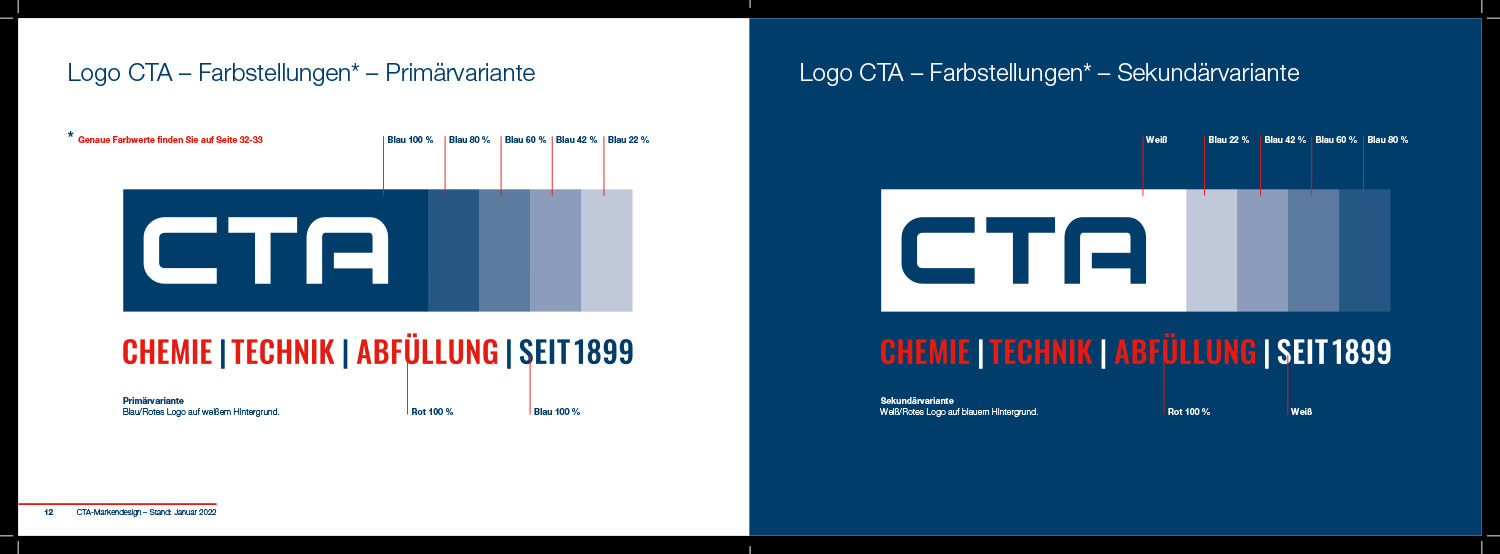 Modernisierung des CTA Corporate Design