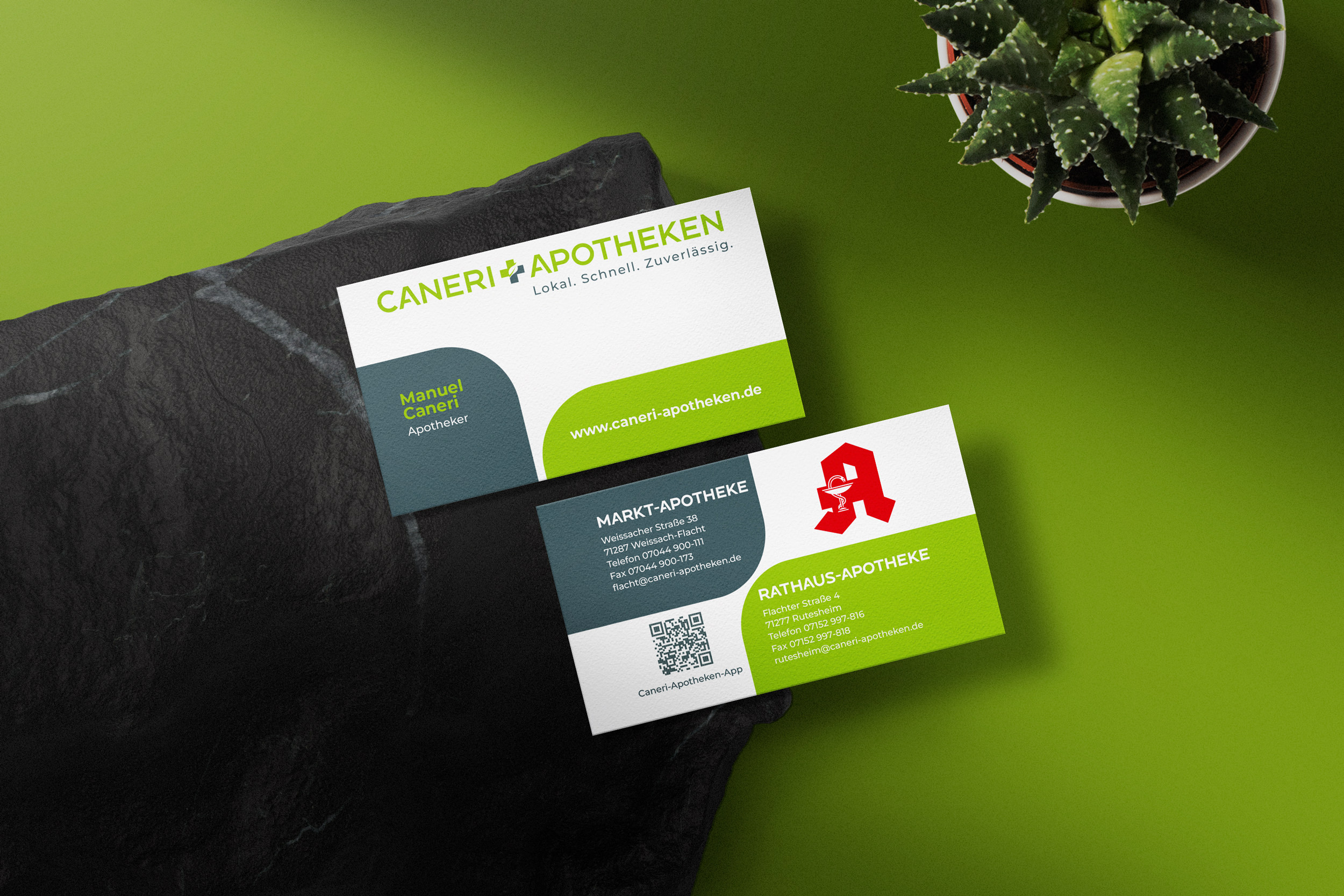 Dachmarken-Logo für Caneri-Apotheken in Rutesheim und Flacht